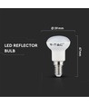 Ampoule 2,9W - R39, plastique, puce Samsung, 3000K