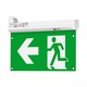 Éclairage de secours 4 en 1 suspendu - panneau EXIT, bouton d'auto-test, fixation mur/plafond/suspension câble, 6000K