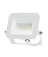 Projecteur 20W - puce Samsung, 3000K, boîtier blanc, verre blanc