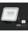 Projecteur LED 50W avec Samsung Chip - 100lm/W, IP65, corps gris, 6500K, extérieur