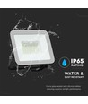 Projecteur LED 50W avec Samsung Chip - 100lm/W, IP65, corps gris, 6500K, extérieur