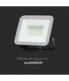 Projecteur LED 50W avec Samsung Chip - 100lm/W, IP65, corps gris, 6500K, extérieur