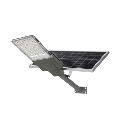 Lampadaire solaire LED 20W - 2500lm, IP65, 6500K, avec panneau solaire