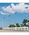 Lampadaire solaire LED 20W - 2500lm, IP65, 6500K, avec panneau solaire