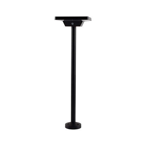 Spot de jardin solaire LED 2W avec piquet - IP65, 3-en-1 CCT, noir, détecteur de mouvement, pied en aluminium