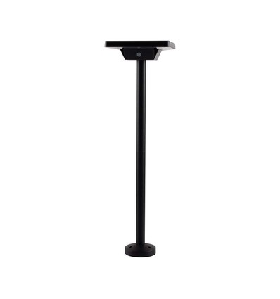Spot de jardin solaire LED 2W avec piquet - IP65, 3-en-1 CCT, noir, détecteur de mouvement, pied en aluminium