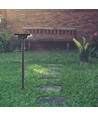 Spot de jardin solaire LED 2W avec piquet - IP65, 3-en-1 CCT, noir, détecteur de mouvement, pied en aluminium