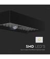 Applique murale solaire LED 6W avec détecteur - 900lm, IP65, noir, 4000K, avec batterie