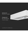 Applique solaire LED 6W avec détecteur - 900lm, IP65, blanc, 4000K, batterie incl.