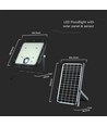 Projecteur LED Solara 30W solaire - IP65, détecteur PIR, 6400K, noir, batterie LiFePO4