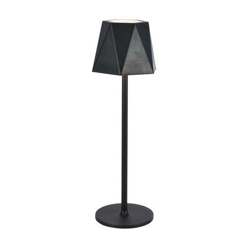 Lampe de table LED rechargeable 1,5W, noir - 150lm, 3-en-1 CCT, tactile dimmable, 5V, batterie incluse