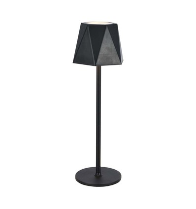 Lampe de table LED rechargeable 1,5W, noir - 150lm, 3-en-1 CCT, tactile dimmable, 5V, batterie incluse