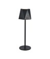 Lampe de table LED rechargeable 1,5W, noir - 150lm, 3-en-1 CCT, tactile dimmable, 5V, batterie incluse