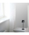 Lampe de table LED rechargeable 1,5W, noir - 150lm, 3-en-1 CCT, tactile dimmable, 5V, batterie incluse