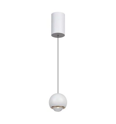 Suspension LED 5W, blanc - Forme cloche, 500lm, 3000K, 60 degrés, IP20