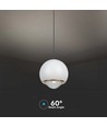 Suspension LED 5W, blanc - Forme cloche, 500lm, 3000K, 60 degrés, IP20