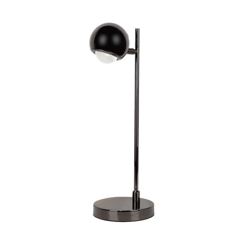 Lampe de table LED 6W en métal noir - 500lm, 3000K, IP20 intérieur, hauteur 44,5cm
