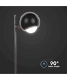 Lampe de table LED 6W en métal noir - 500lm, 3000K, IP20 intérieur, hauteur 44,5cm