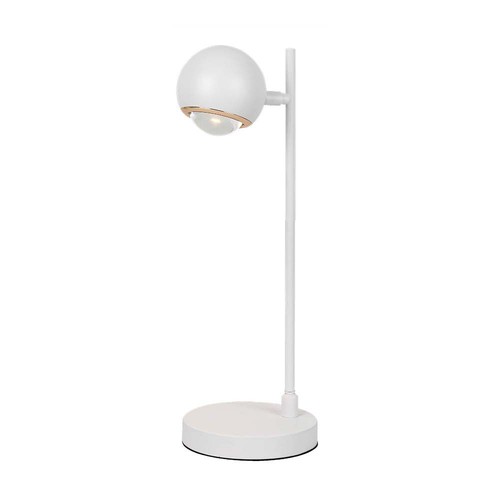 Lampe de table LED rétro en métal 5-6W - Blanc, 3000K, 500lm, hauteur 45cm, source lumineuse incluse