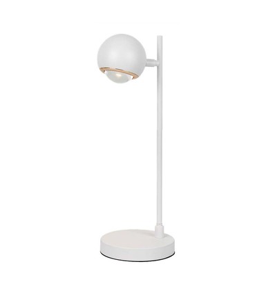 Lampe de table LED rétro en métal 5-6W - Blanc, 3000K, 500lm, hauteur 45cm, source lumineuse incluse