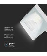Projecteur LED solaire 40W - IP65, avec panneau solaire et télécommande, extérieur