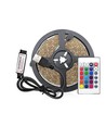 Ruban LED RGB USB 1m pour TV et PC - Avec contrôleur et télécommande, 60 LED par mètre