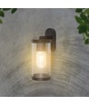 Applique murale E27 avec éclairage haut/bas - IP44 extérieur, noir mat, sans source lumineuse