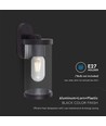 Applique murale E27 avec éclairage haut/bas - IP44 extérieur, noir mat, sans source lumineuse