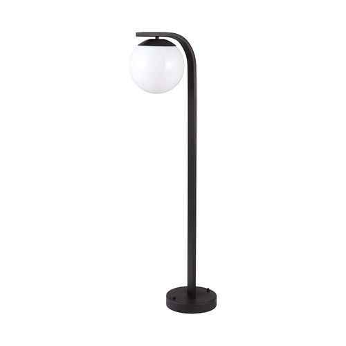 Lampe de jardin E27 noire, 105cm - IP44, design classique, aluminium, sans source lumineuse