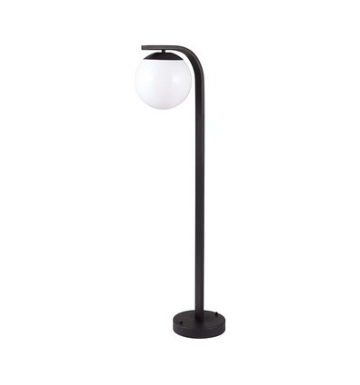 Lampe de jardin E27 noire, 105cm - IP44, design classique, aluminium, sans source lumineuse