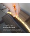 5m 18W/m LED strip, 240 LED par mètre - 12V, IP20, 2835 SMD, dimmable