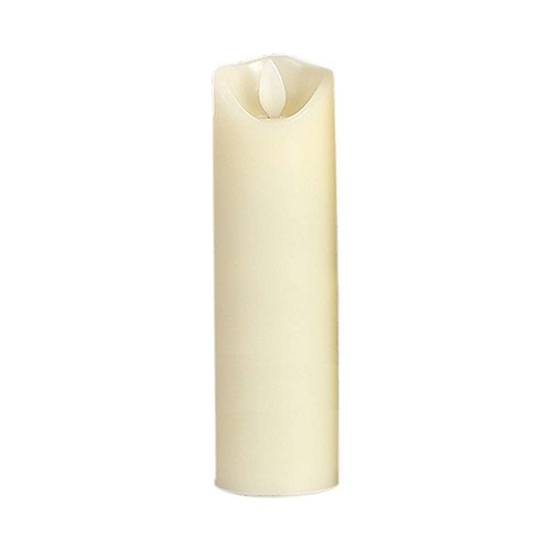 Lampe de table LED à effet flamme, 5,3x17,5cm - 2700K, à piles, flamme vacillante, lumière décorative