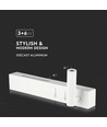 Applique LED 9W pour hôtel/chevet - 30cm, blanc, 3000K, 680lm