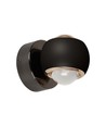 Applique LED 10W - Noir, 3000K, 13,5x10 cm, intérieur, source lumineuse incluse