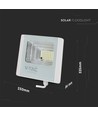 Panneau solaire 35W - Projecteur LED, 6400K, Maison Blanche