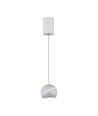 Suspension LED 8,5W - Ø12-18cm, blanc, touch on/off, 3000K, source lumineuse incl.