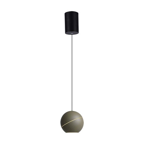 Suspension LED 8,5W, Ø12cm - Champagne or, touch on/off, 3000K, source lumineuse incl.