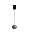 Suspension LED 8,5W, Ø12cm - Champagne or, touch on/off, 3000K, source lumineuse incl.