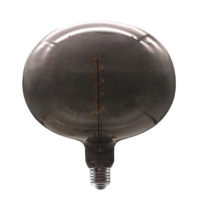 4W Ampoule en forme de globe E27 - Filament de carbone Verre noir 300°