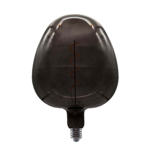4W Ampoule en forme de pomme E27 - Filament carbone verre noir 300°