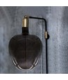 4W Ampoule en forme de pomme E27 - Filament carbone verre noir 300°