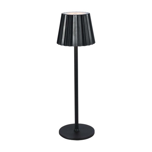 Lampe de table LED rechargeable 1,5W, CCT - Tactile dimmable, USB-C, noir, réglable en hauteur