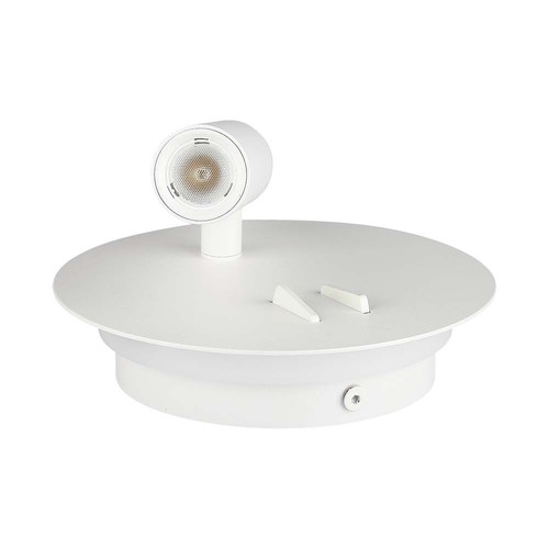 Applique murale hôtel LED 3W + 6W avec liseuse - Blanc, 3000K, boutons on/off, CREE LED