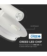 Applique murale hôtel LED 3W + 6W avec liseuse - Blanc, 3000K, boutons on/off, CREE LED