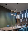 Réglette LED 120cm 40W - 6500K, noir