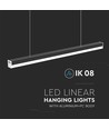 Réglette LED 120cm 40W - 6500K, noir