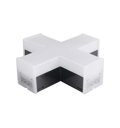 Connecteur en X pour éclairage linéaire LED, noir - 6500K, IP20, 181x181x58mm