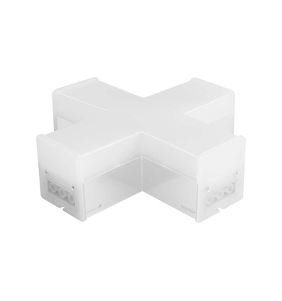 Connecteur en X 12W pour rail, blanc - 1200lm, 4000K, IP20, IK08, 120 degrés