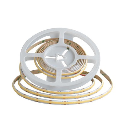 5m 18W/m CCT COB-LED strip, RA90 - 24V, IP20, 560 LED par mètre, 8mm large, dimmable