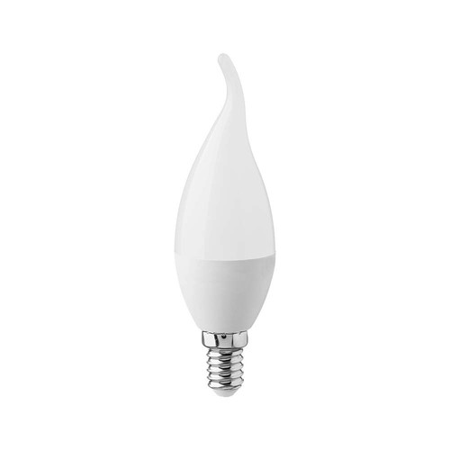 Ampoule LED E14 3,7W - Forme flamme, blanc chaud, remplace 30W